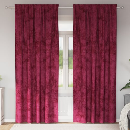 vidaXL žametne zavese 2 kosa z okovjem, bordo 260x140 cm Cene