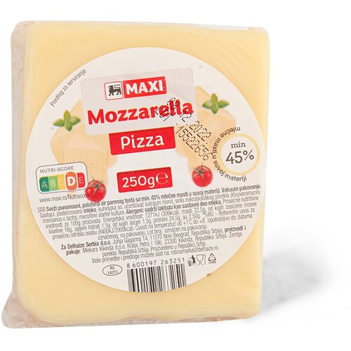 Maxi Pizza Mozzarella 250g Cene
