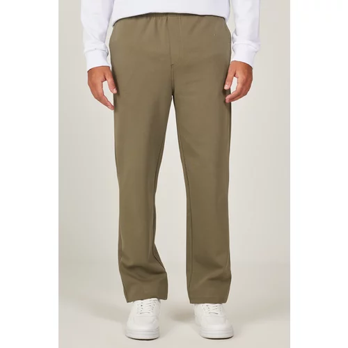 AC&Co / Altınyıldız Classics Men's Khaki Standard Fit Regular Cut Cotton Cotton Jogger Pants with Tie Waist Side Pockets, Knitted Pants