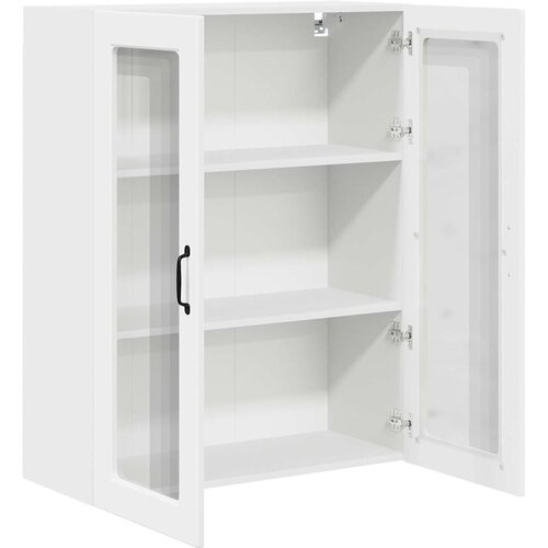  Zidni stakleni ormarić Bijelo 80 x 31 x 100 cm Slike