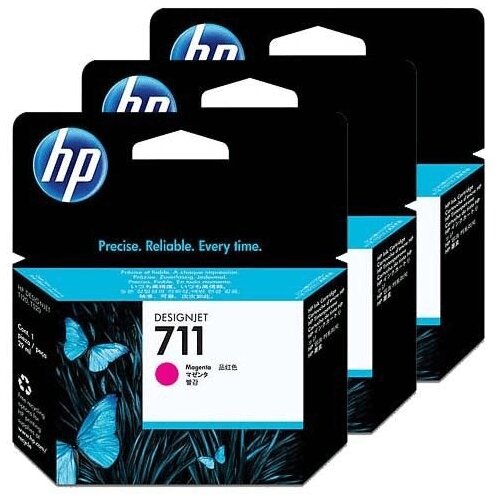 HP Komplet kartuš CZ135A nr.711 (škrlatna), 3 kosi, original Cene