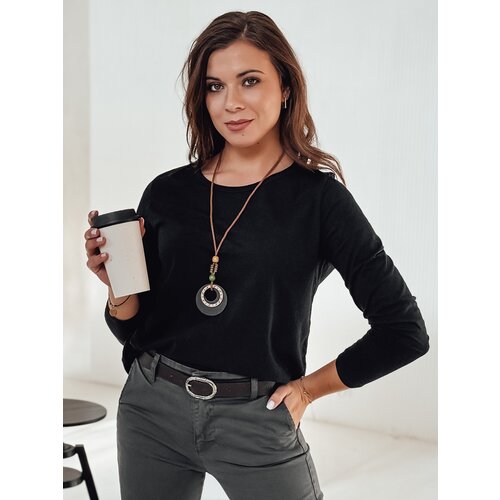 DStreet Bluzka damska one size MINIMODA z wisiorkiem czarna Slike