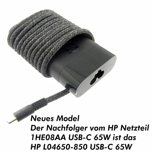 Hp 1He08aa#ABB, 20V, 3.25A za Spectre X360 13-AA002NG, 65W, USB-C priključek polnilec za prenosnik, (20528177)