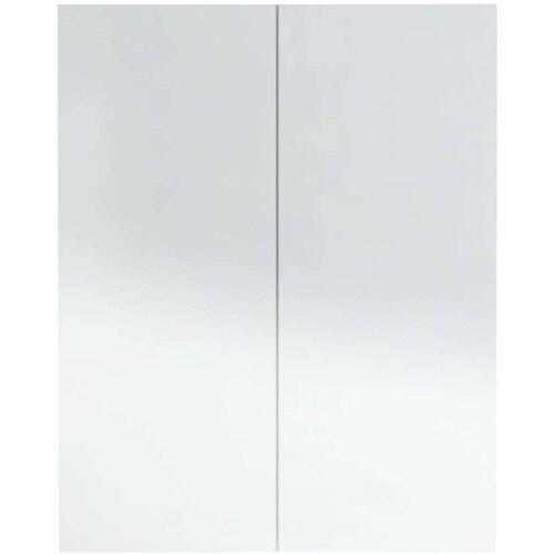 VidaXL kupaonski ormarić s ogledalom 60x15x75 cm MDF sjajni bijeli Slike