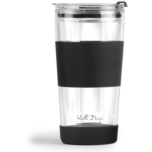 Vialli Design Crna termo šalica 600 ml Fuori – Cijene