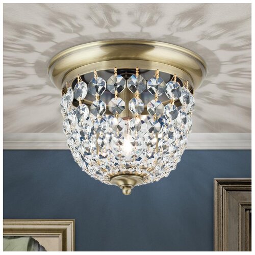 Orion dlu 1840/26 - kristalno plafonsko svetlo plafon 1xE27/40W/230V pr.26 cm bronza Cene