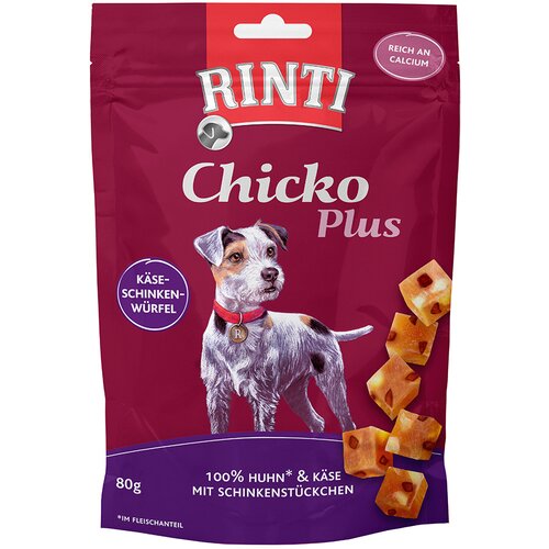 Rinti Chicko Plus kockice sa sirom i šunkom - 6 x 80 g Cijene
