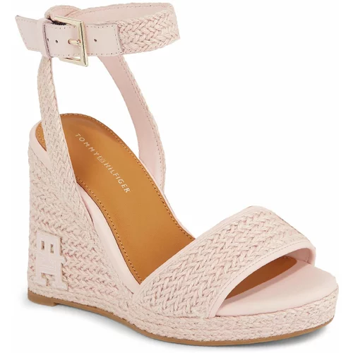 Tommy Hilfiger Espadrile Th Rope High Wedge Sandal FW0FW07926 Whimsy Pink TJQ