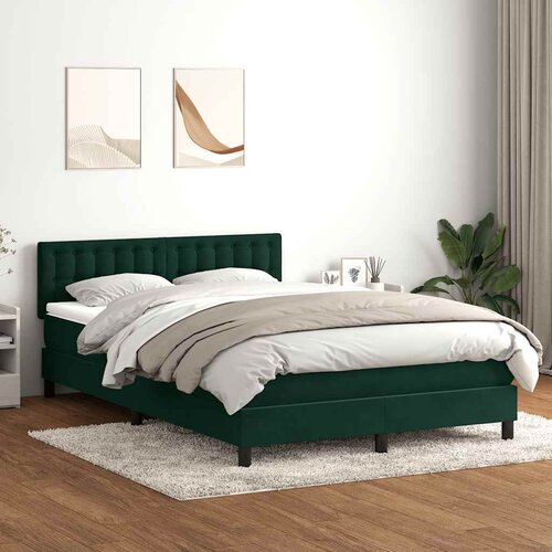 Box Spring krevet s madracem tamno zeleni 160x220 cm bar&scaron;un Cijene