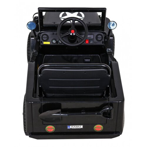  Auto na akumulator Retro Military 4x4 - crni Slike