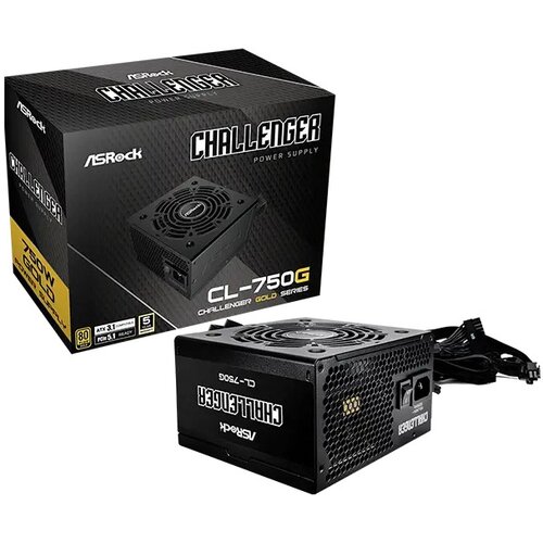 AsRock PSU 750W, CL-750BChallenger,12cm fan,80+ BronzePCIe 5.1 Ready, 24pin Sleeved Cijene
