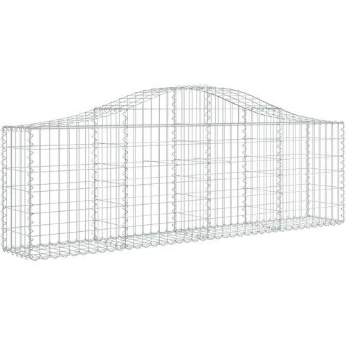  Lučne gabionske košare 2 kom 200x30x60/80 cm pocinčano željezo Cijene