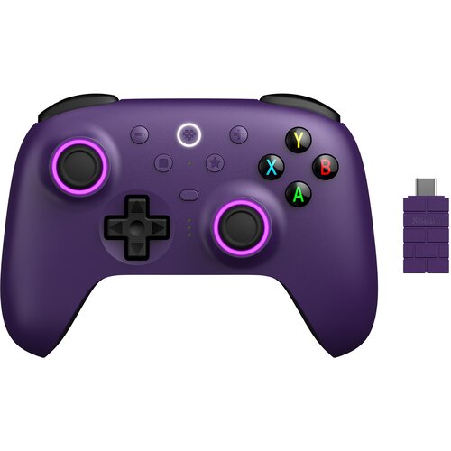 8BitDo Ultimate 2 brezžični igralni plo&amp;scaron;ček 2.4G vijolične barve Slike