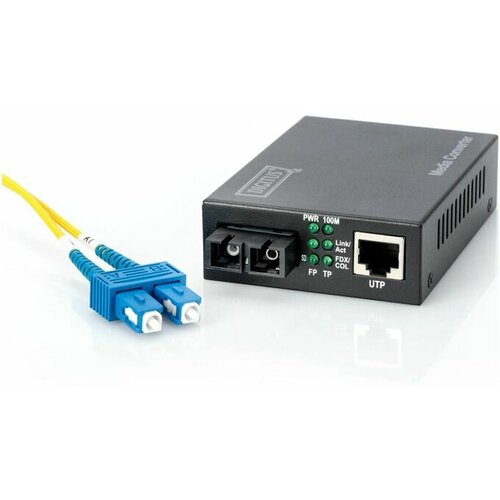 Digitus Fast Ethernet Media Converter SC/RJ45 SM TX/FX 20km DN-82021-1 Slike