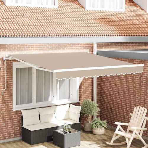  Povlačivi tende Bež 350 x 250 cm Tkanina i Aluminij Cijene