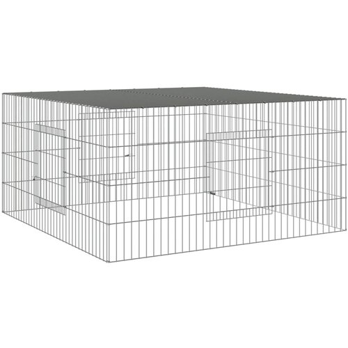 vidaXL Ograda za zajce 110x110x55 cm pocinkano železo, (20975606) Cene