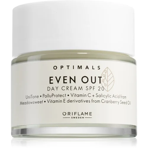 Oriflame Optimals Even Out dnevna krema protiv pigmentnih mrlja SPF 20 50 ml