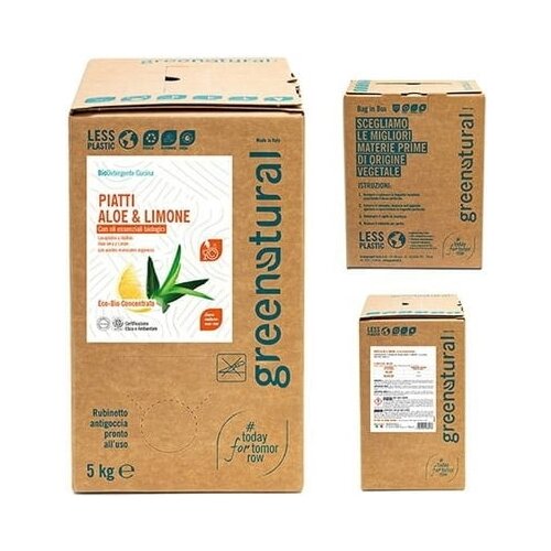 Greenatural Detergent za pomivanje posode aloe vera in limona - 5 kg Cene