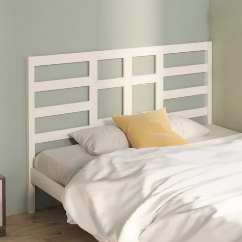 vidaXL Uzglavlje za krevet bijelo 166 x 4 x 104 cm od masivne borovine