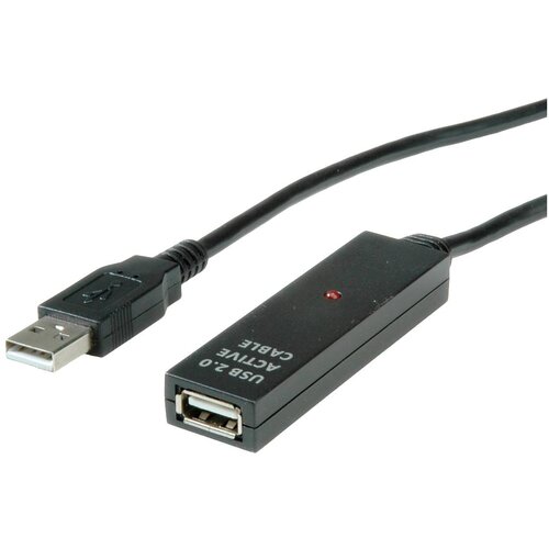 Value USB 2.0 aktivni kabelski podalj&scaron;ek\, črn\, 30 m KVM podalj&scaron;ek 30.00 m črna, (20416006) Cene