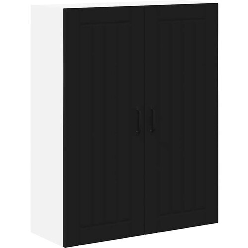  Zidni kuhinjski ormarić Crna 80 x 31 x 100 cm Konstruirano drvo Slike