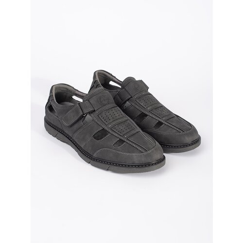 Shelvt Grey openwork loafers for men Cene