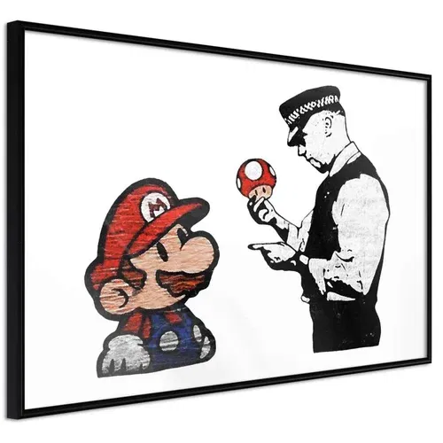  Poster - Banksy: Mario and Copper 30x20