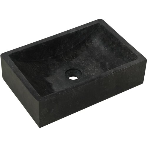 Maison Chic Umivalnik - Kopalna umivalnik - Lavabo 45x30x12 cm marmor visok sijaj črn, (21684989) Cene