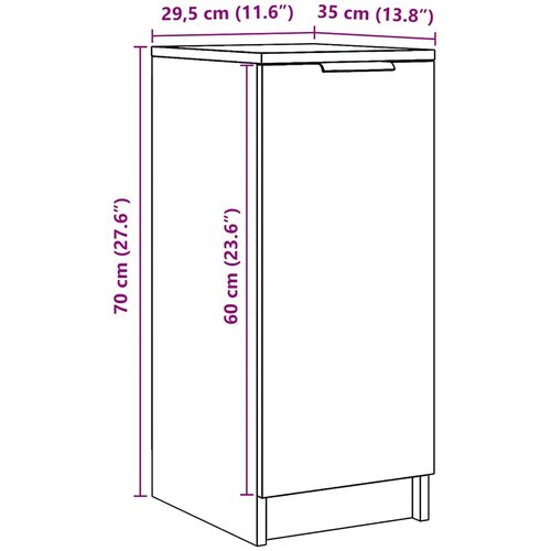  za cipele staro drvo 29,5x35x70 cm konstruirano drvo Slike