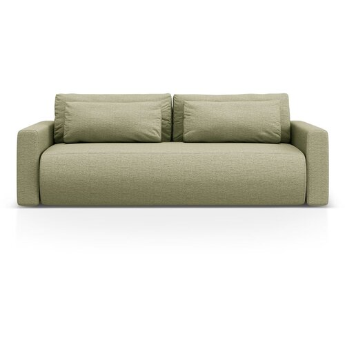Cosmopolitan Design Zelena raztegljiva sedežna garnitura s prostorom za shranjevanje 238 cm Belfast &amp;ndash; Slike