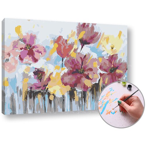 Artmie slikanje brojevima APSTRAKT CVEĆE 40x60 cm Slike