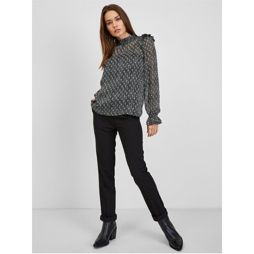Orsay Black Women's Patterned Blouse - Ladies Cene