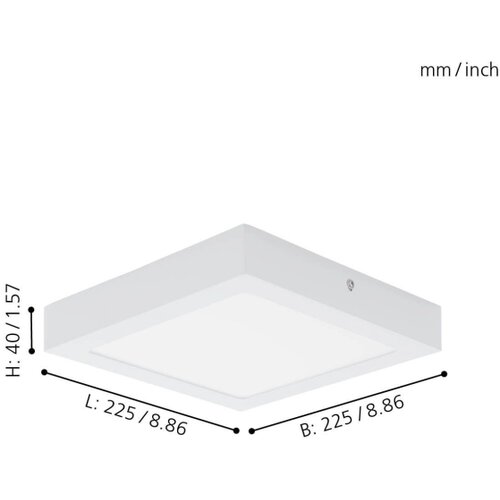 Eglo 78202 - led stropna svetiljka fueva LED/16,5W/230V Slike