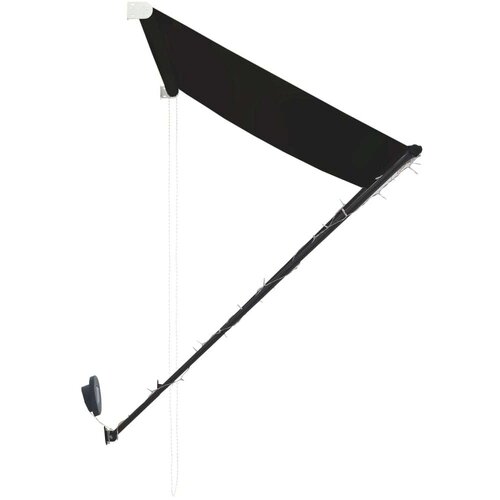  Tenda na uvlačenje s LED svjetlima 250 x 150 cm antracit Slike