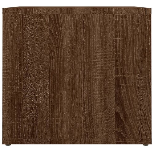Maison Chic Noćni ormarić Smeđi hrast 41 x 40 x 36 cm od konstruiranog drva Slike
