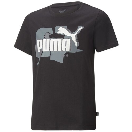 Puma majica za dečake kratak rukav ess+street logo tee BG 673274-01 Slike
