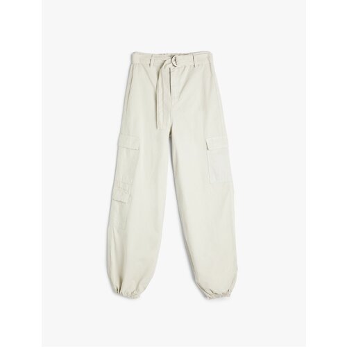 Koton Parachute Trousers Cargo Pocket With Belt Cotton Slike