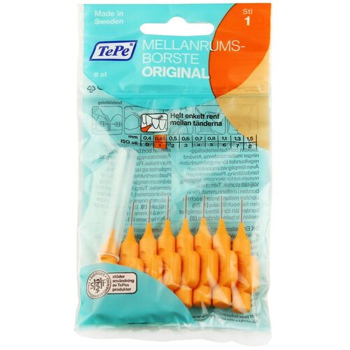 TEPE SWEDEN Original Interdental Četkice 1 Narančasta (0,45 mm) 8 kom Cijene