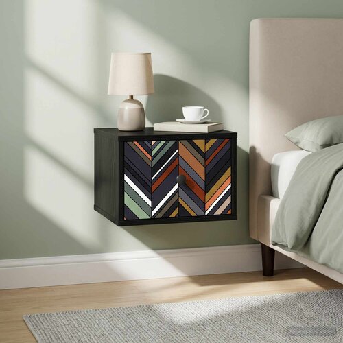  Wall-mounted noćni ormarić OMMEN Crni hrast 36 x 33 x 25 cm Cijene
