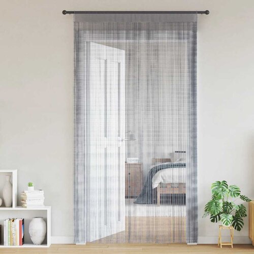 vidaXL Zavese iz nitk 2 kosa 100x250 cm svetlo sive barve Cene