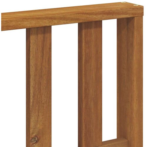  Set vanjskih sofa Čvrsto drvo akacije i poliester Prirodna - Prirodna boja i krem Okomite letvice Slike
