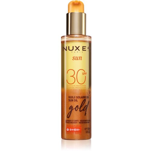Nuxe Sun Sun Oil Gold SPF 30 ulje za sunčanje za lice i tijelo s posvjetljujućim učinkom SPF 30 150 ml Cijene