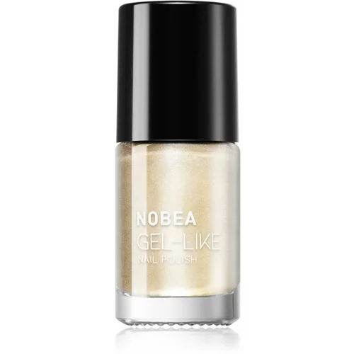 NOBEA Metal Gel-like Nail Polish lak za nohte z gel učinkom odtenek Pearl #N17 6 ml