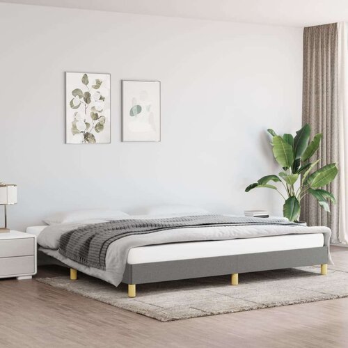  Posteljni okvir temno siv 200x200 cm blago, (20725786) Slike