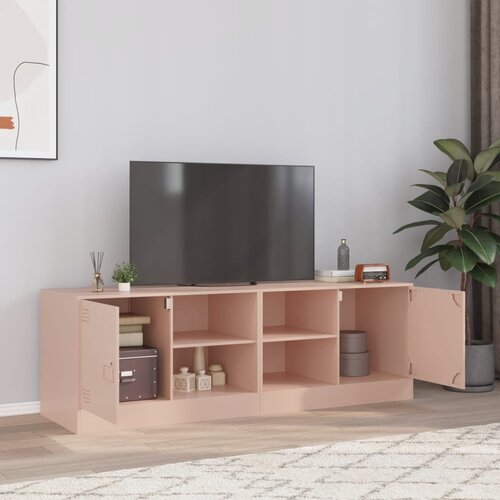  TV ormarići 2 kom ružičasti 67 x 39 x 44 cm čelični Slike