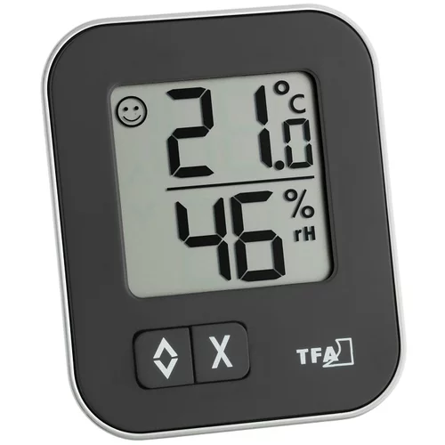 TFA termometer-higrometer "mox" (digitalni, 6,9 cm, črni)