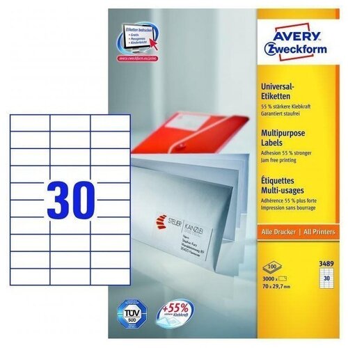  Etikete zweckform 3489 70x29,7mm ZWECKFORM Slike