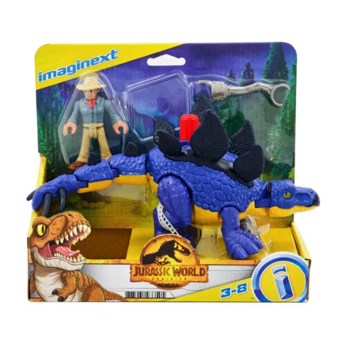 Fisher Price Igračka dinosaurus stegosaurus i Dr. Grant Jurassic world MATTEL 406002 Cijene