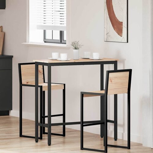  Stol Prirodna 100 x 40 x 101 cm Inženjerska drva i čelik Cijene