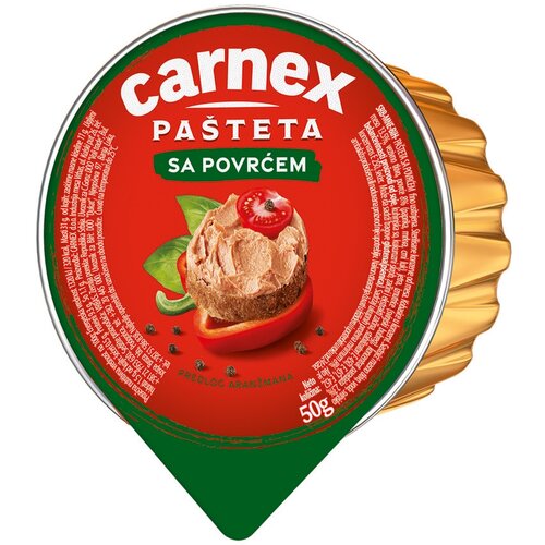 Carnex Pasteta sa povrcem folija 50g Cene